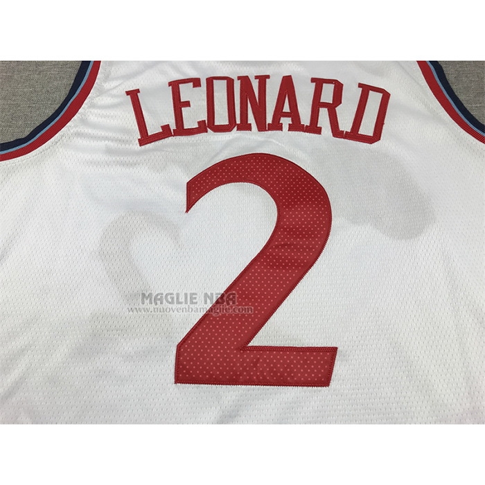 Maglia
 Kawhi Leonard NO 2 Los Angeles Clippers Association 2024-25 Bianco
